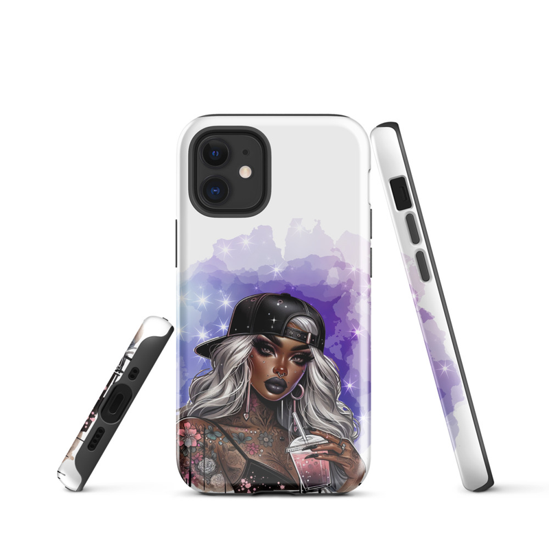 Stylish Lady Graphic Tough Case for iPhone®