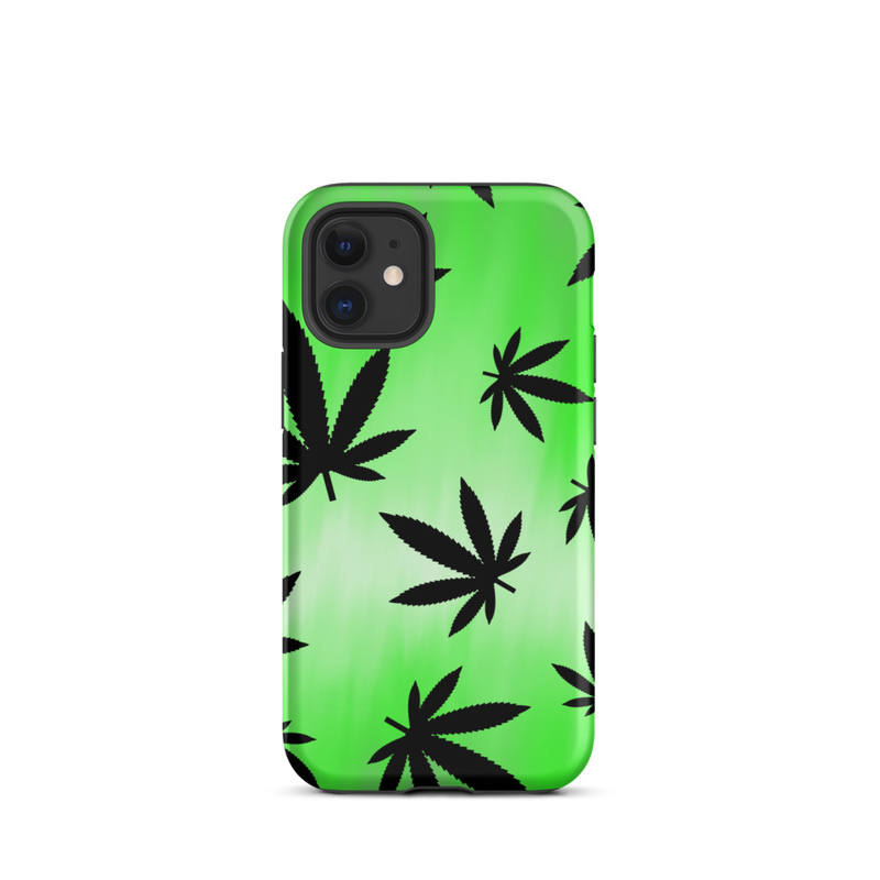 Green Leaf Pattern Tough Case for iPhone®
