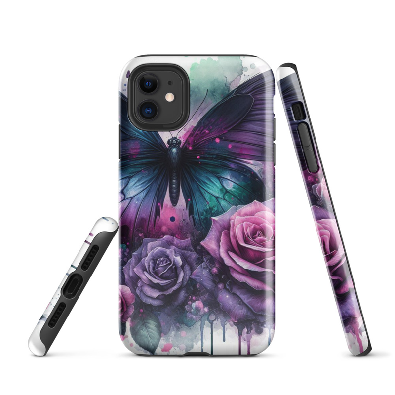 Butterfly and Roses Tough Case for iPhone®