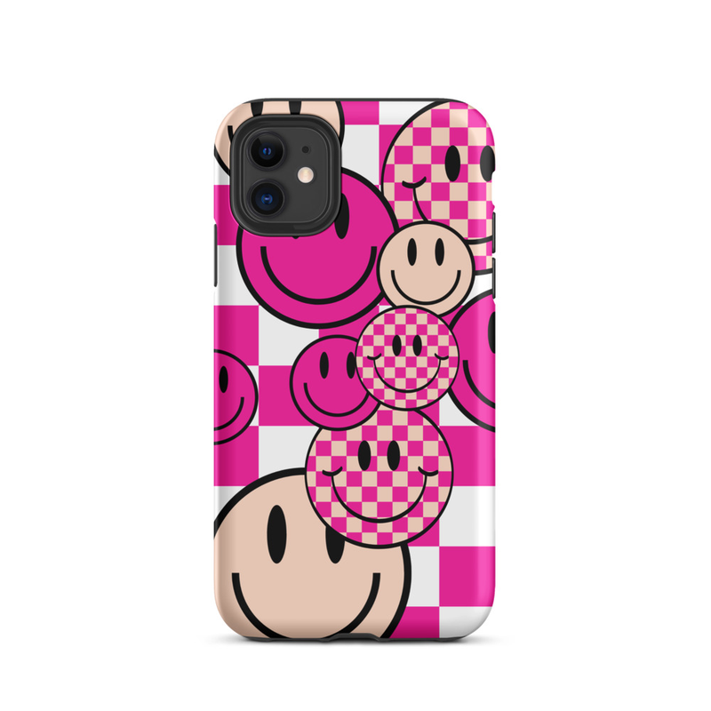 Pink Smiley Tough Case for iPhone®