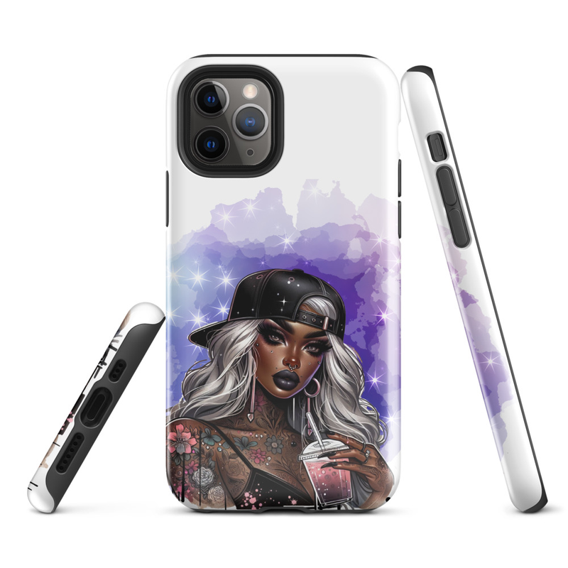 Stylish Lady Graphic Tough Case for iPhone®