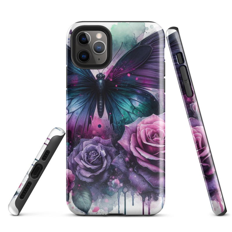 Butterfly and Roses Tough Case for iPhone®