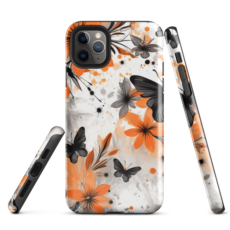 Floral Butterfly Tough Case for iPhone®