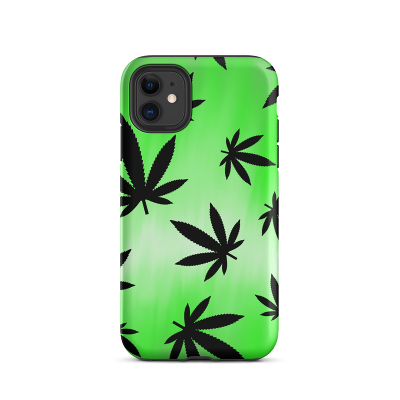 Green Leaf Pattern Tough Case for iPhone®