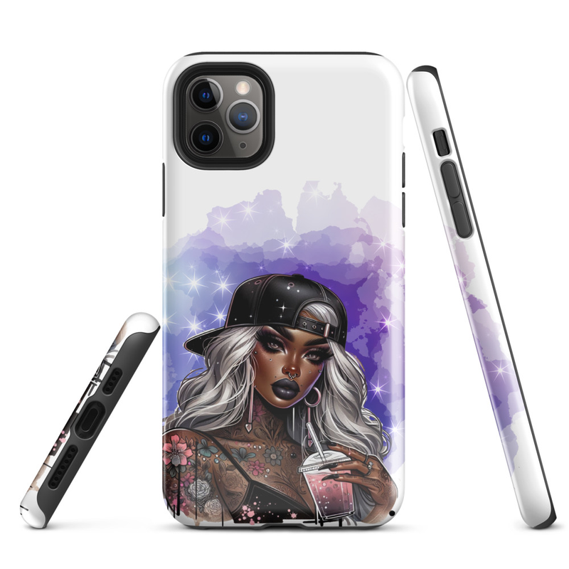 Stylish Lady Graphic Tough Case for iPhone®