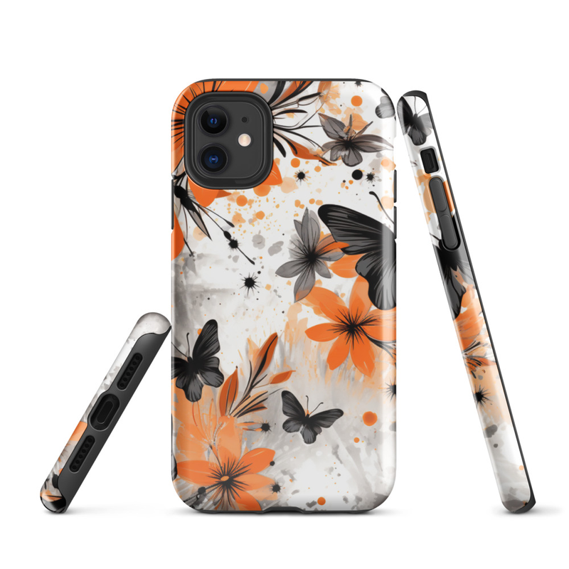 Floral Butterfly Tough Case for iPhone®