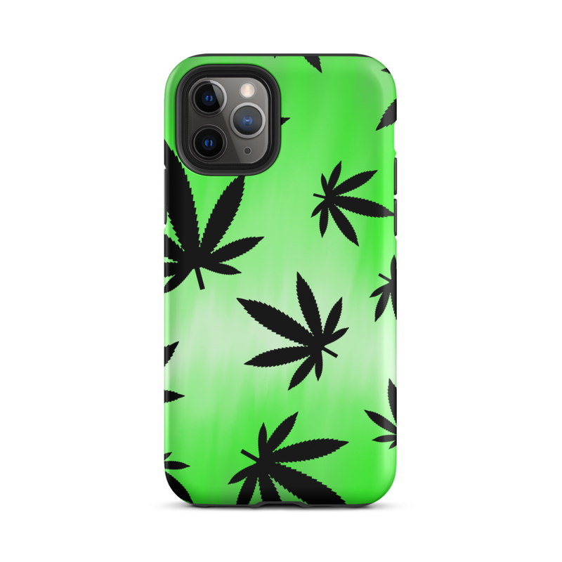 Green Leaf Pattern Tough Case for iPhone®
