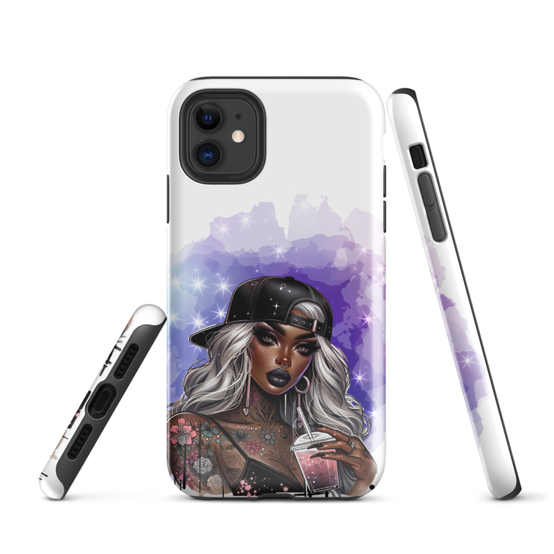 Stylish Lady Graphic Tough Case for iPhone®