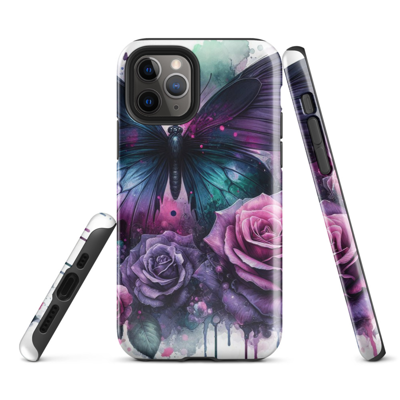 Butterfly and Roses Tough Case for iPhone®