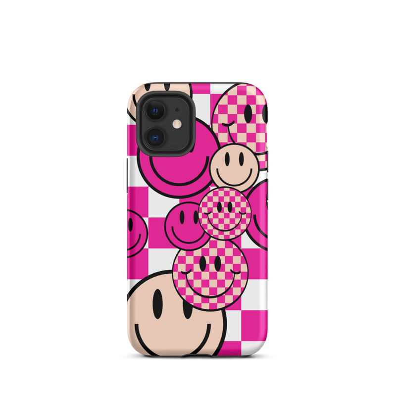 Pink Smiley Tough Case for iPhone®