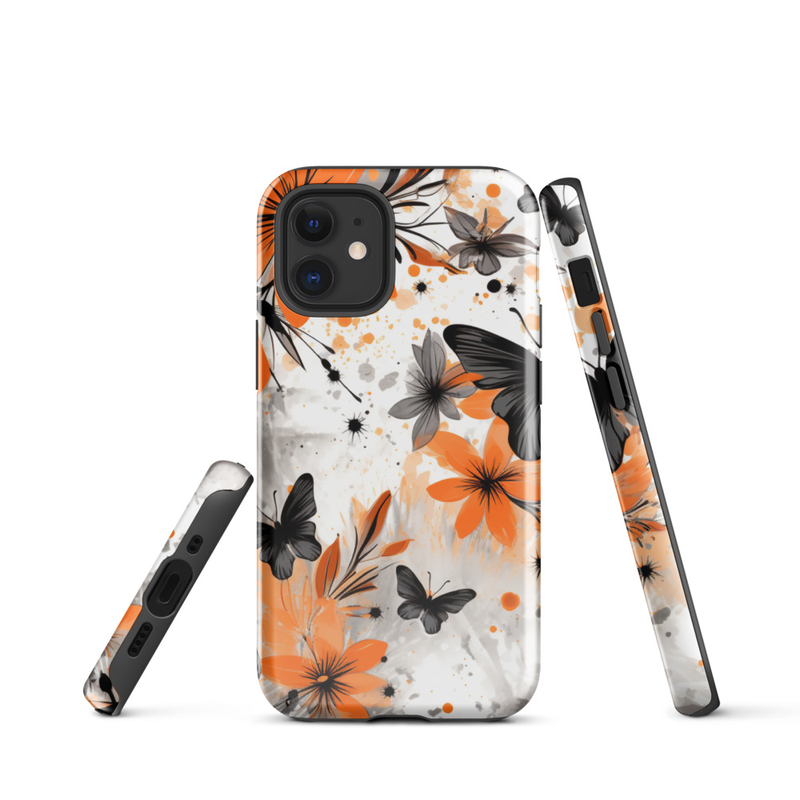 Floral Butterfly Tough Case for iPhone®