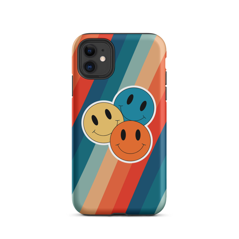 Retro Smiley Faces Tough Case for iPhone®