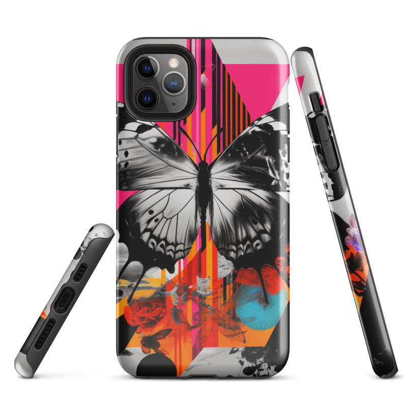 Butterfly & Abstract Art Tough Case for iPhone®