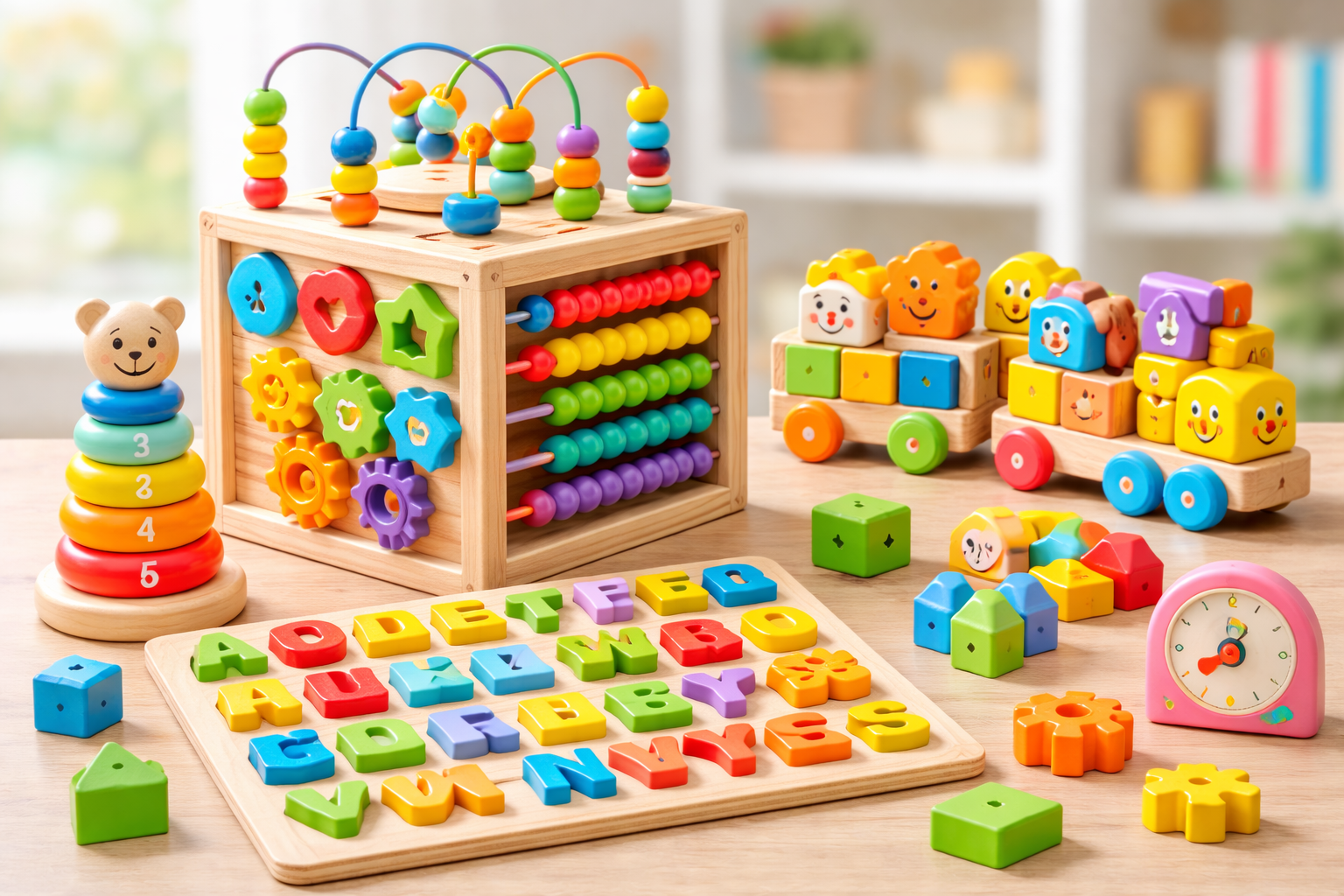 Wooden Educational Toy Set