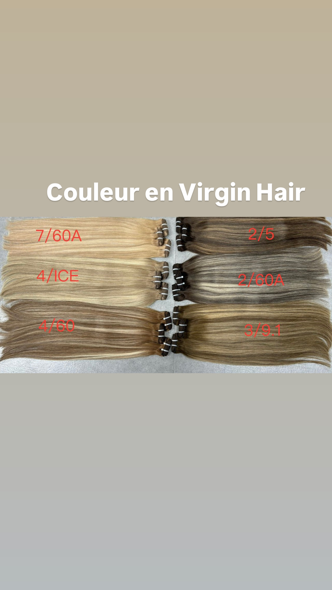 Bundles Color / Pre-color : Virgin Hair - Raw Hair Vietnam 