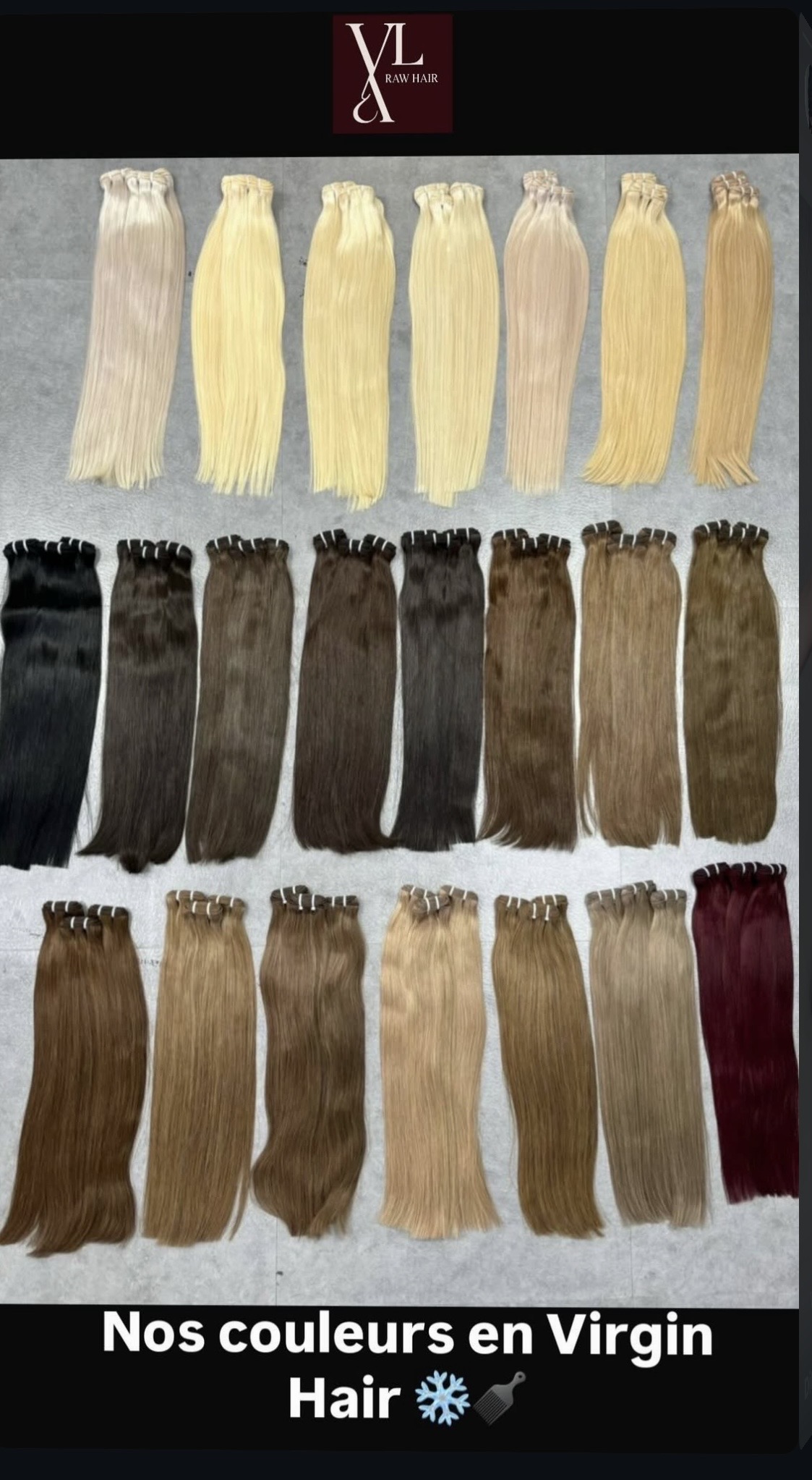 Bundles Color / Pre-color : Virgin Hair - Raw Hair Vietnam 
