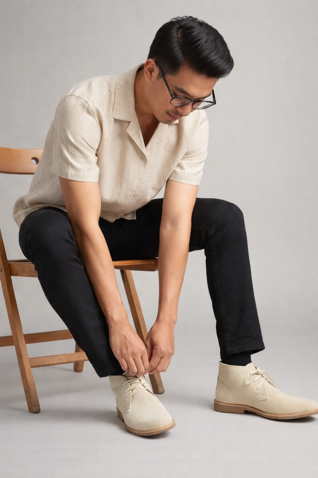 Ruteng sepatu Suede Chukka dari bajalan