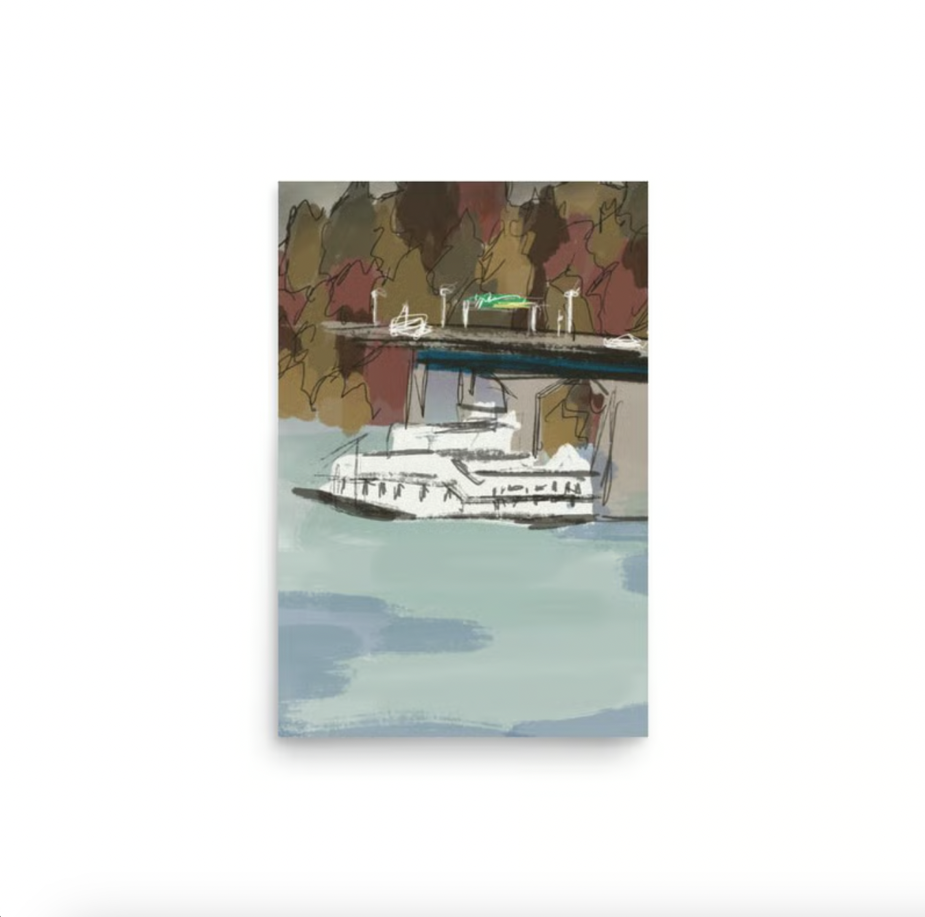 River Cruise ~ Art Print