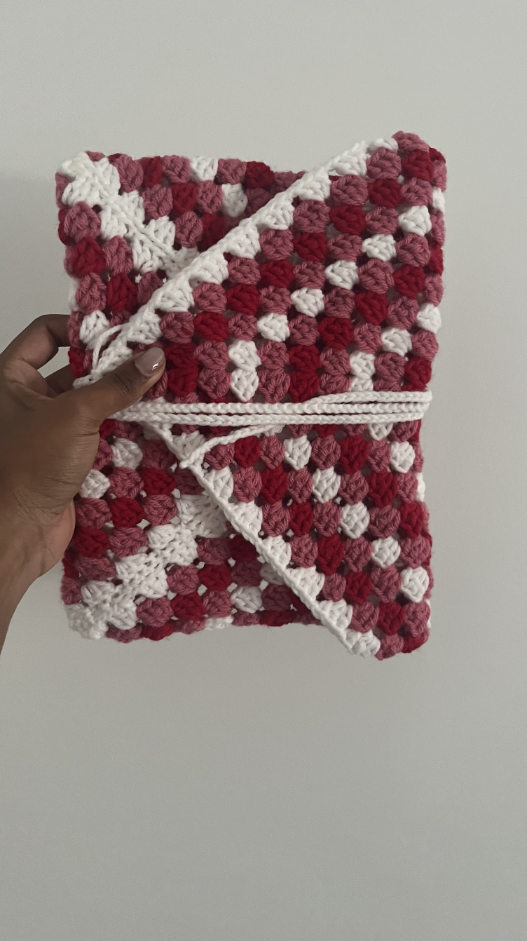 Handmade Crochet Envelope Kindle/Book Pouch