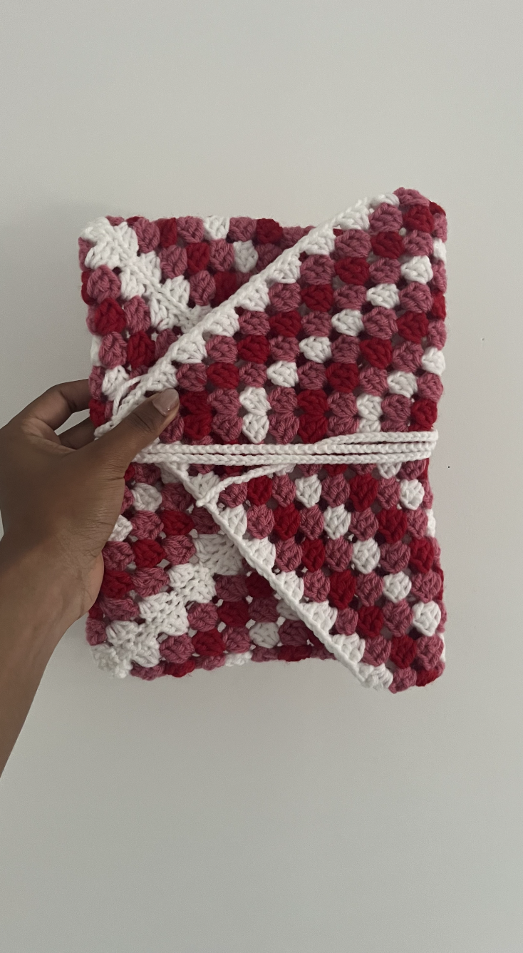Handmade Crochet Envelope Kindle/Book Pouch