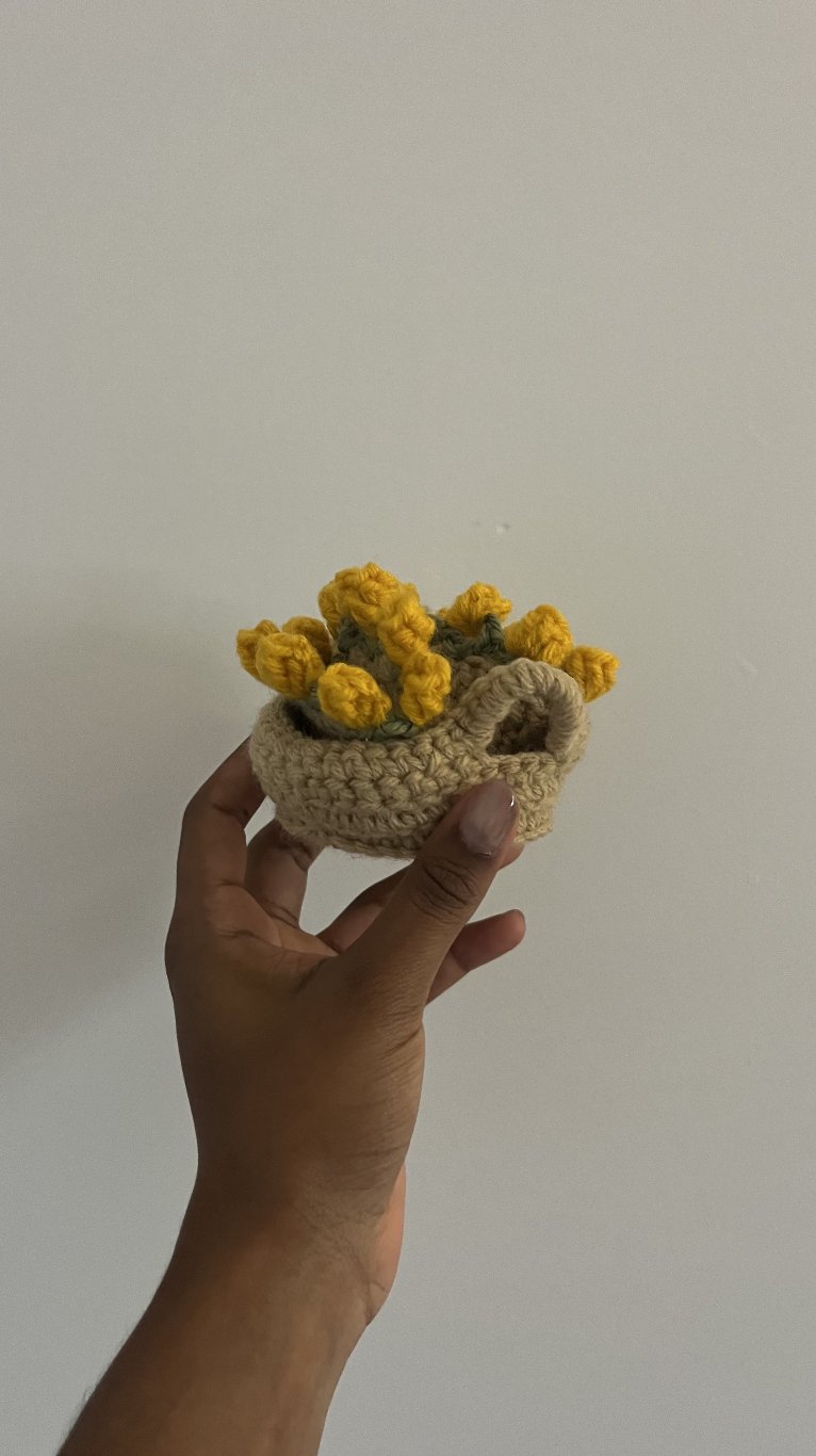 Handmade Crochet Rose Garden Coaster - Sets of 2 or Mix & Match