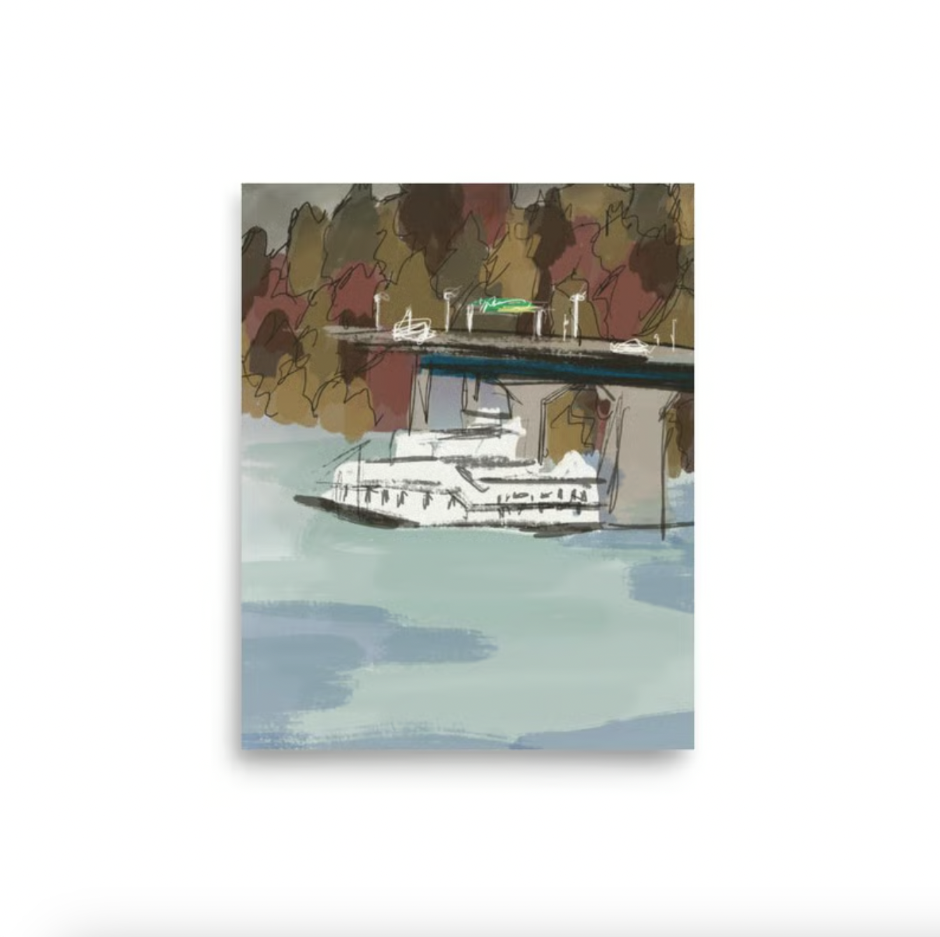 River Cruise ~ Art Print