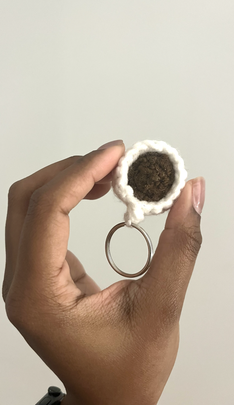 Handmade Mini Crochet Coffee Cup Keychain - Sets of 2 or Mix & Match
