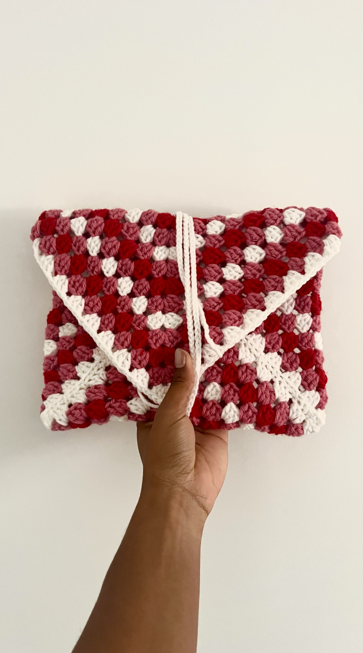 Handmade Crochet Envelope Kindle/Book Pouch