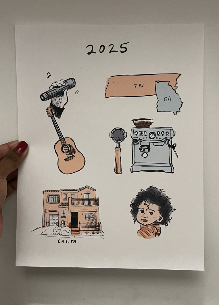 Hand Drawn Custom 8x10 Illustration Design