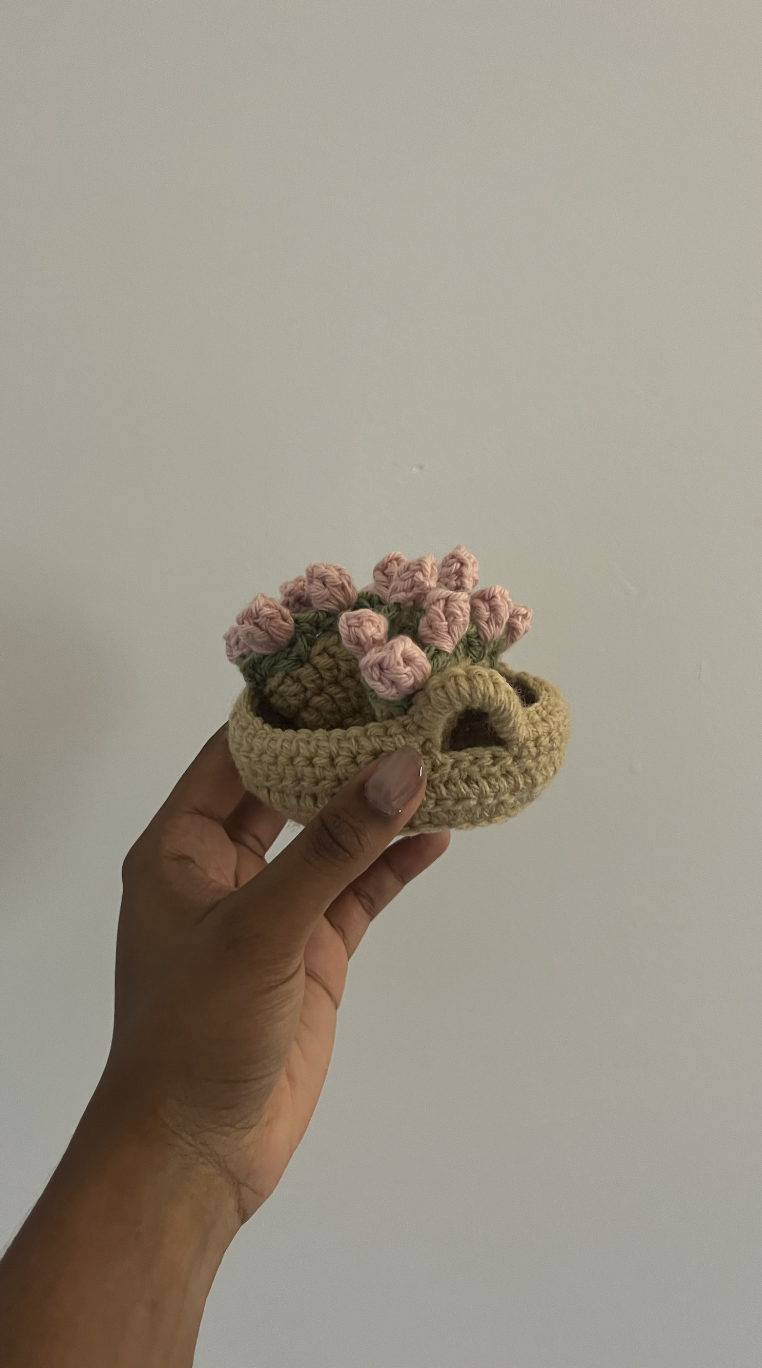 Handmade Crochet Rose Garden Coaster - Sets of 2 or Mix & Match