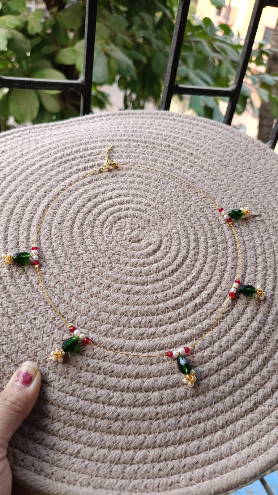 The Invisible Necklace – Minimalist Floating Solitaire