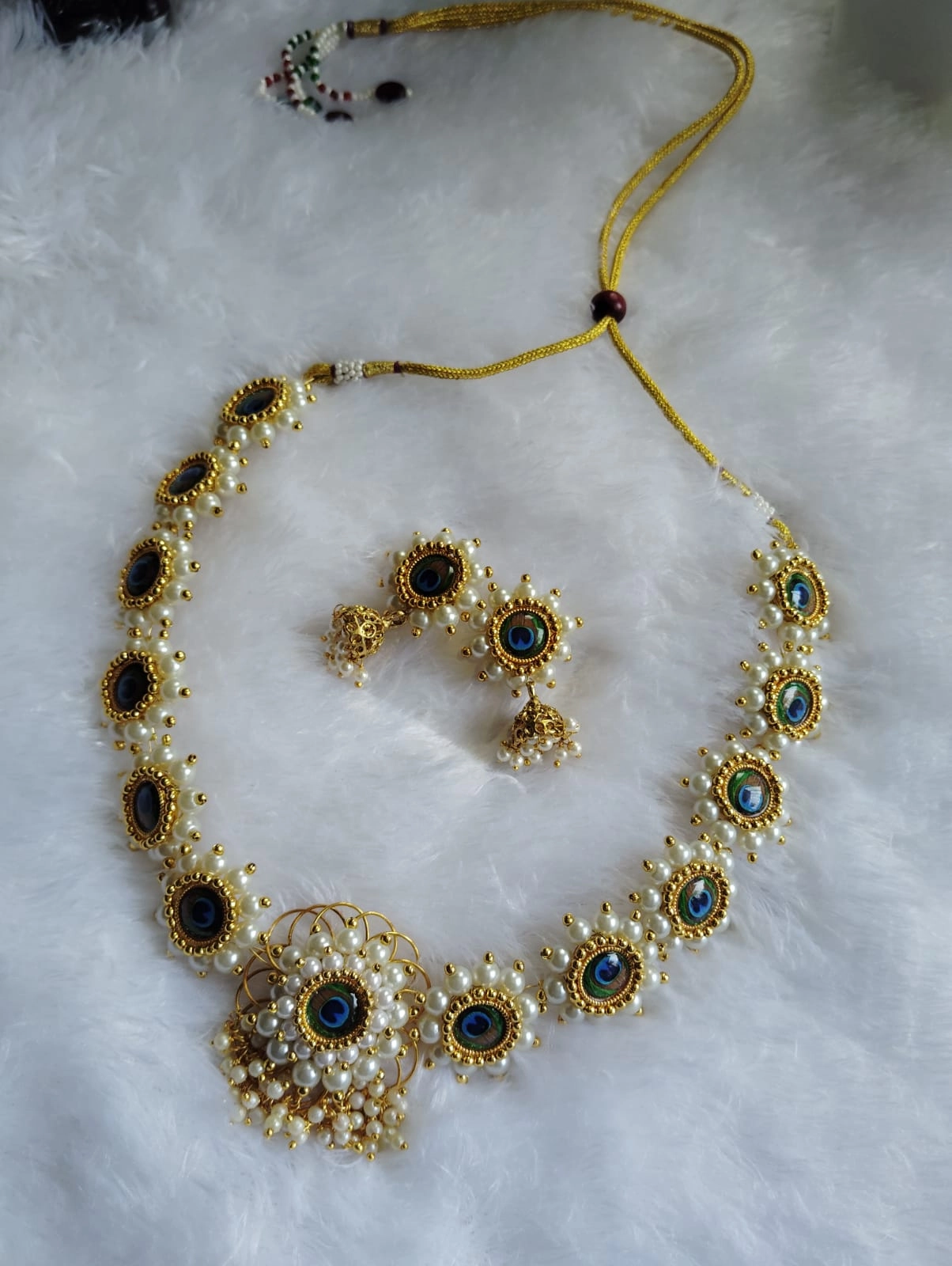 Mor Pankh Necklace – Big Size: Majestic Peacock Statement Set