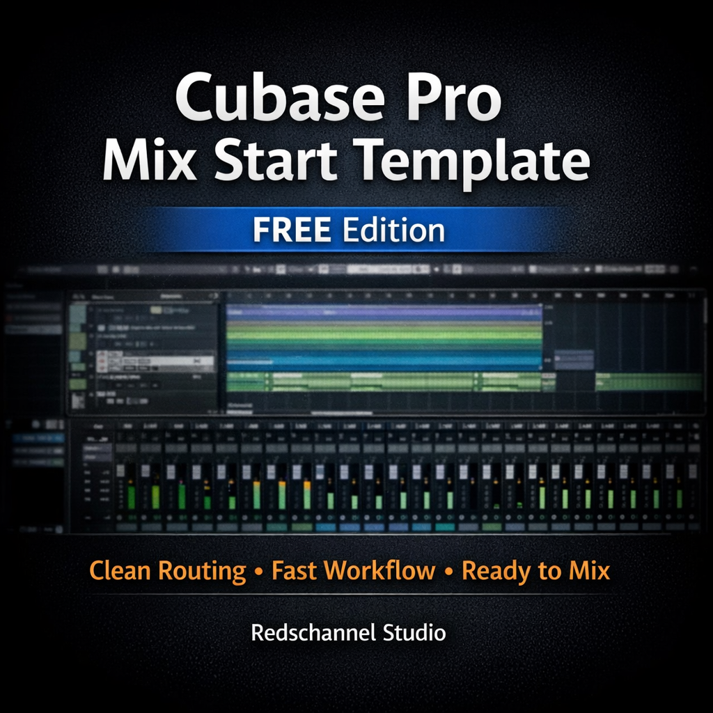 Cubase Pro Mix Start Template – FREE Edition