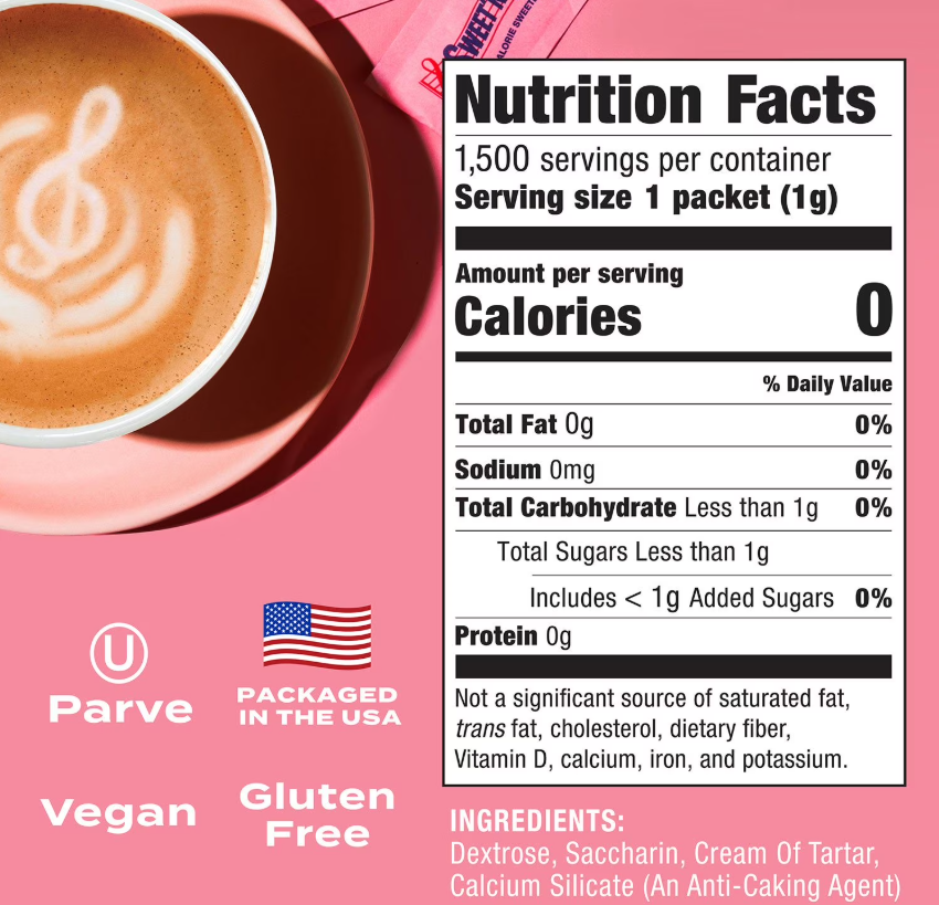 Sweet'N Low Zero Calorie Sweetener Packets