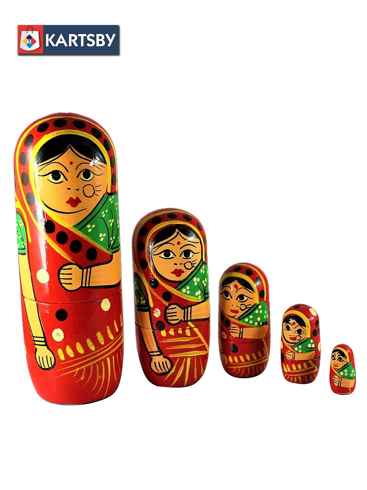 Traditional Indian Nesting Dolls