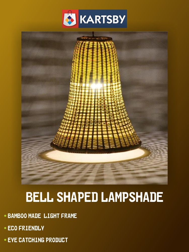Bell Shaped Bamboo Lampshade