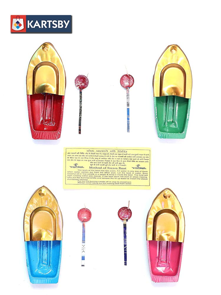 Mini Metal Steam Boats Set