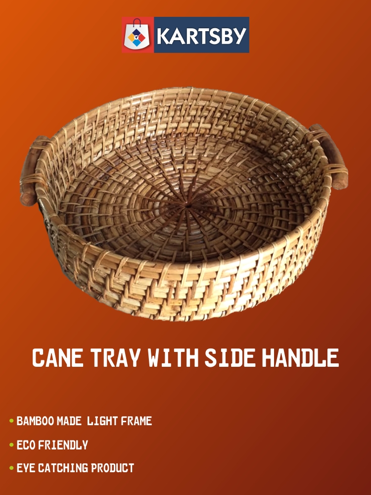 Cane Tray with Side Handle