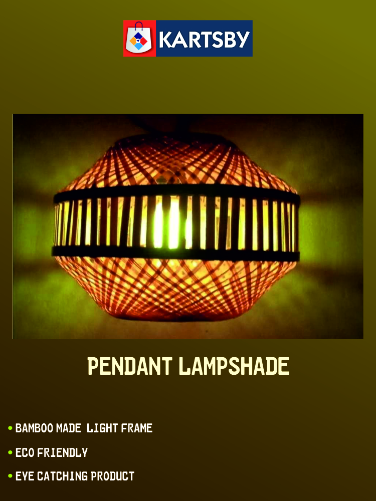 Bamboo Pendant Lampshade