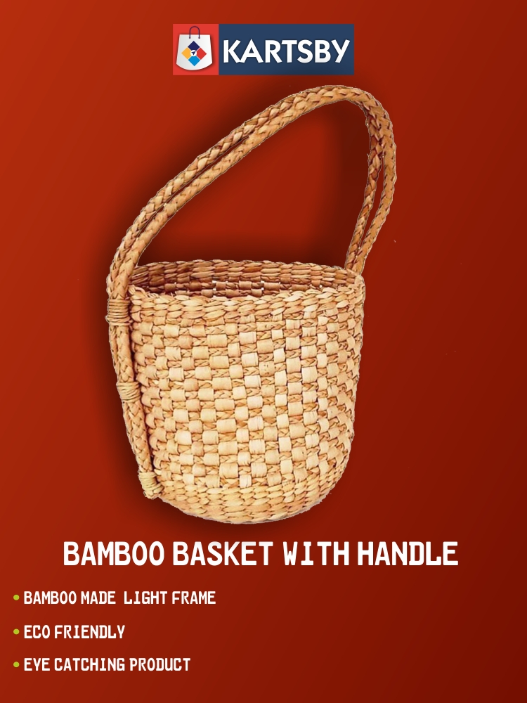 Bamboo Basket with Handle