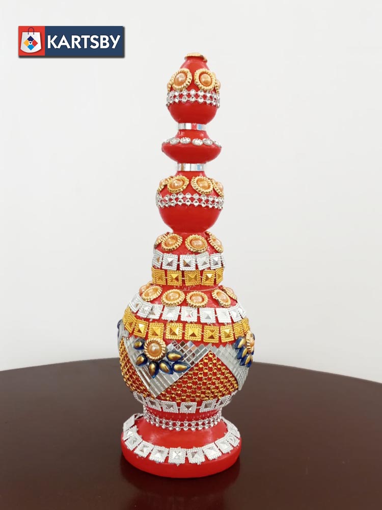 Decorative Embellished Pot