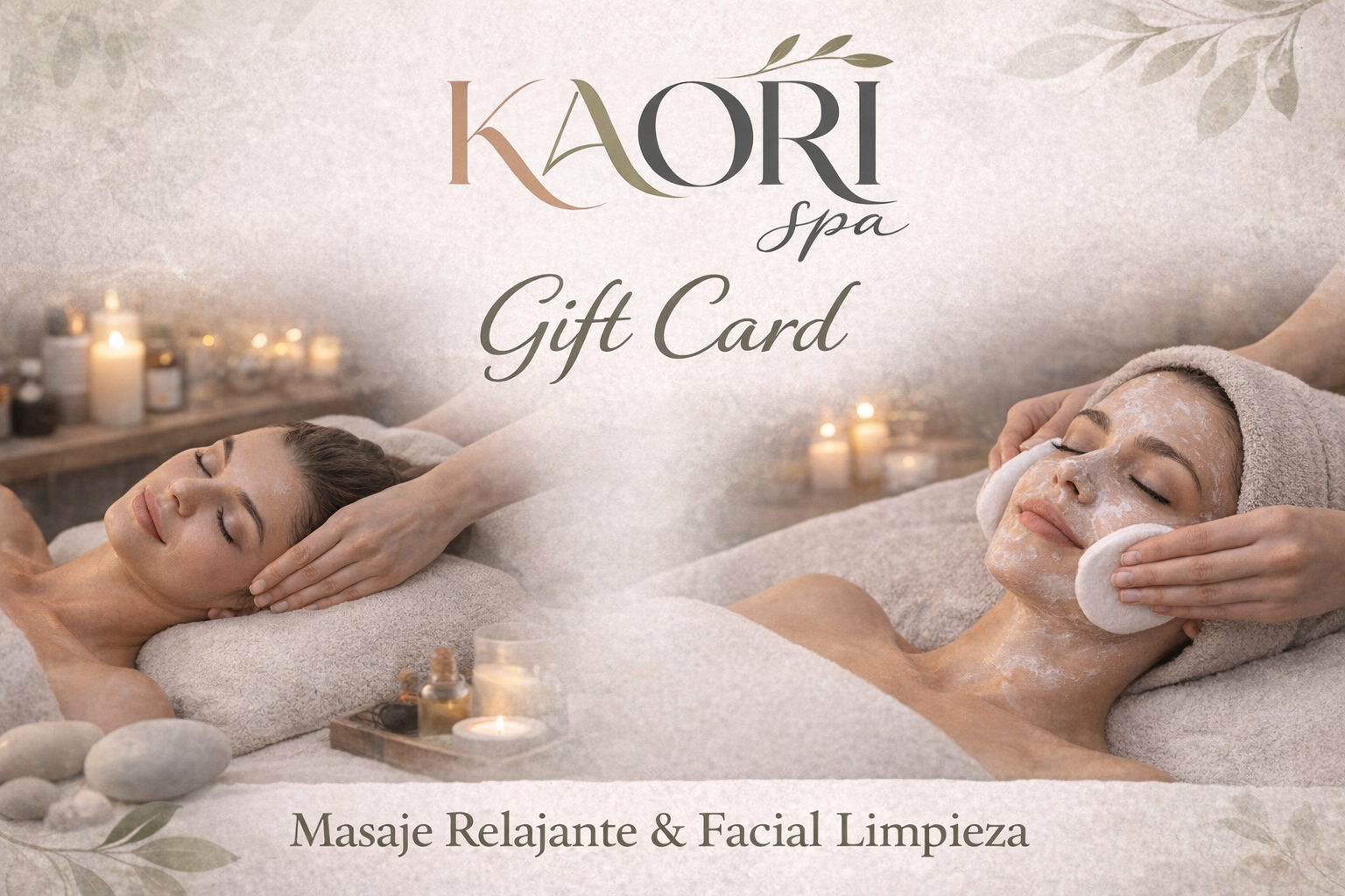 Regala bienestar (Combo masaje relajante + limpieza facial )