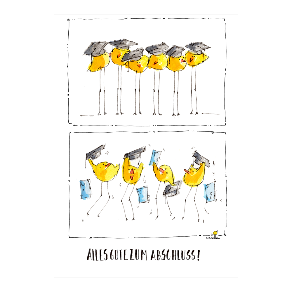 Glückwunschkarte zum Abschluss