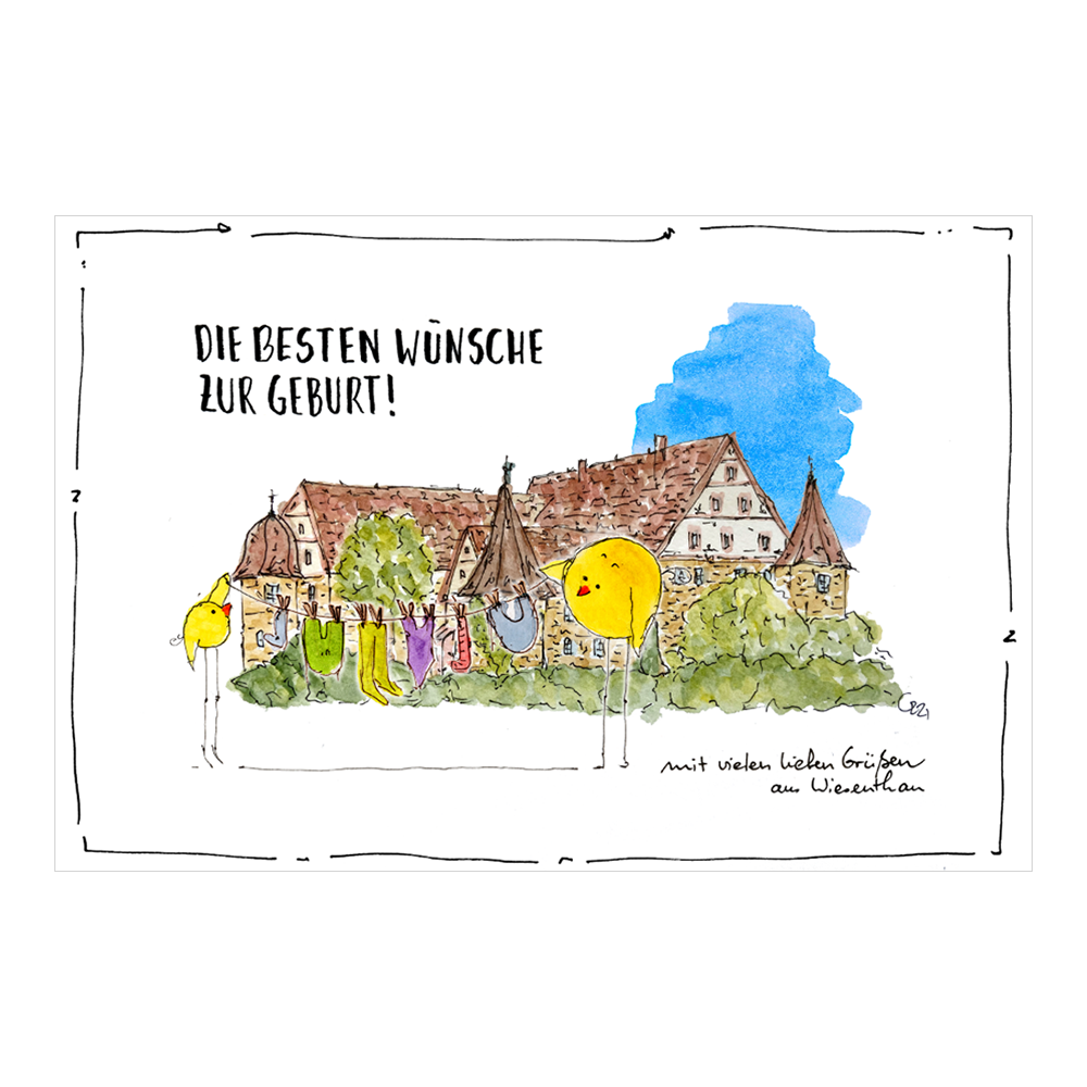 Glückwunschkarte zur Geburt