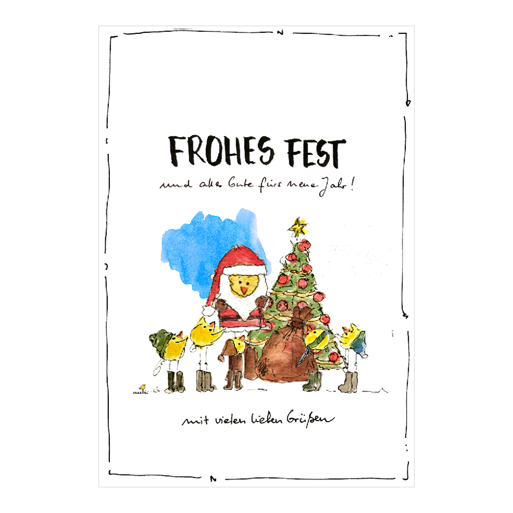 Weihnachtskarte Frohes Fest