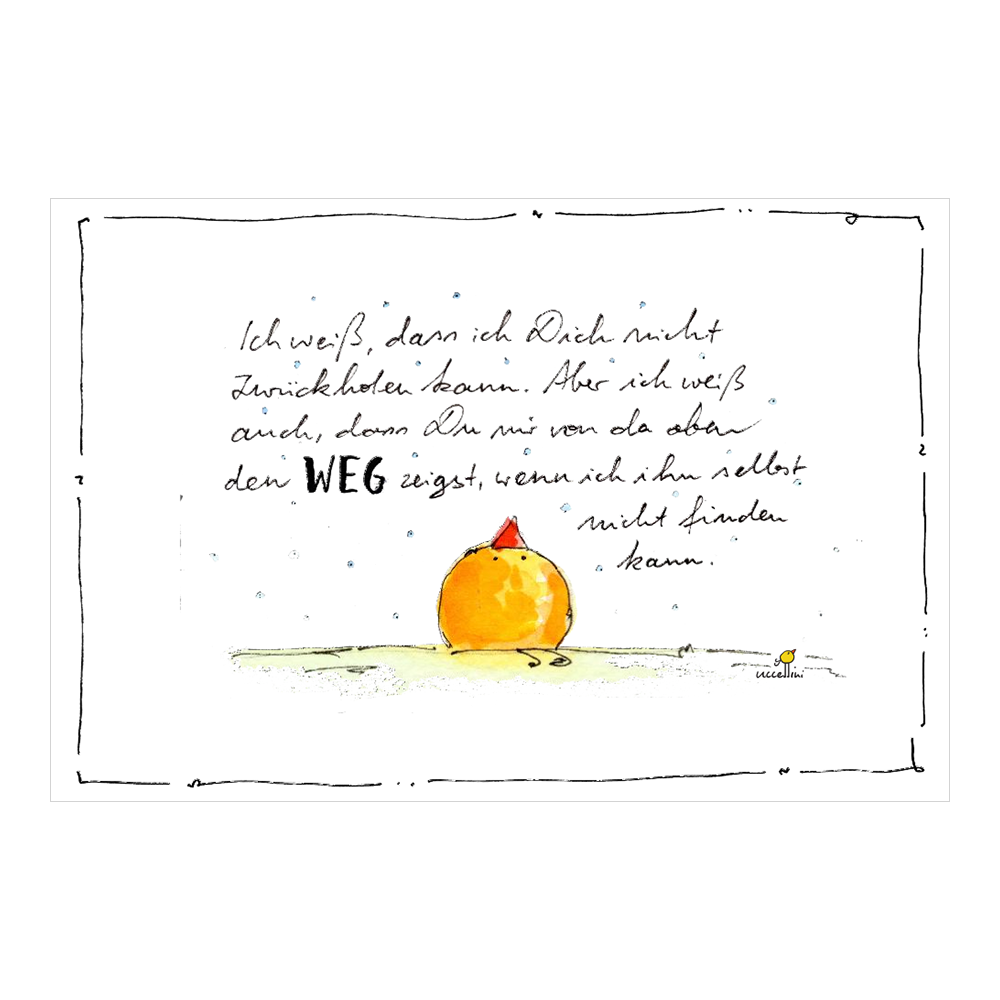 Inspirationskarte mit Zitat