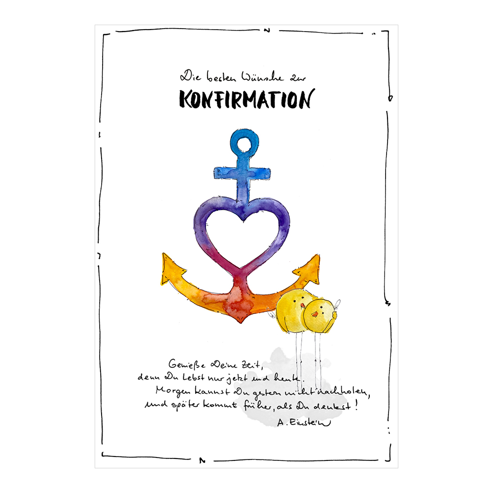 Glückwunschkarte zur Konfirmation