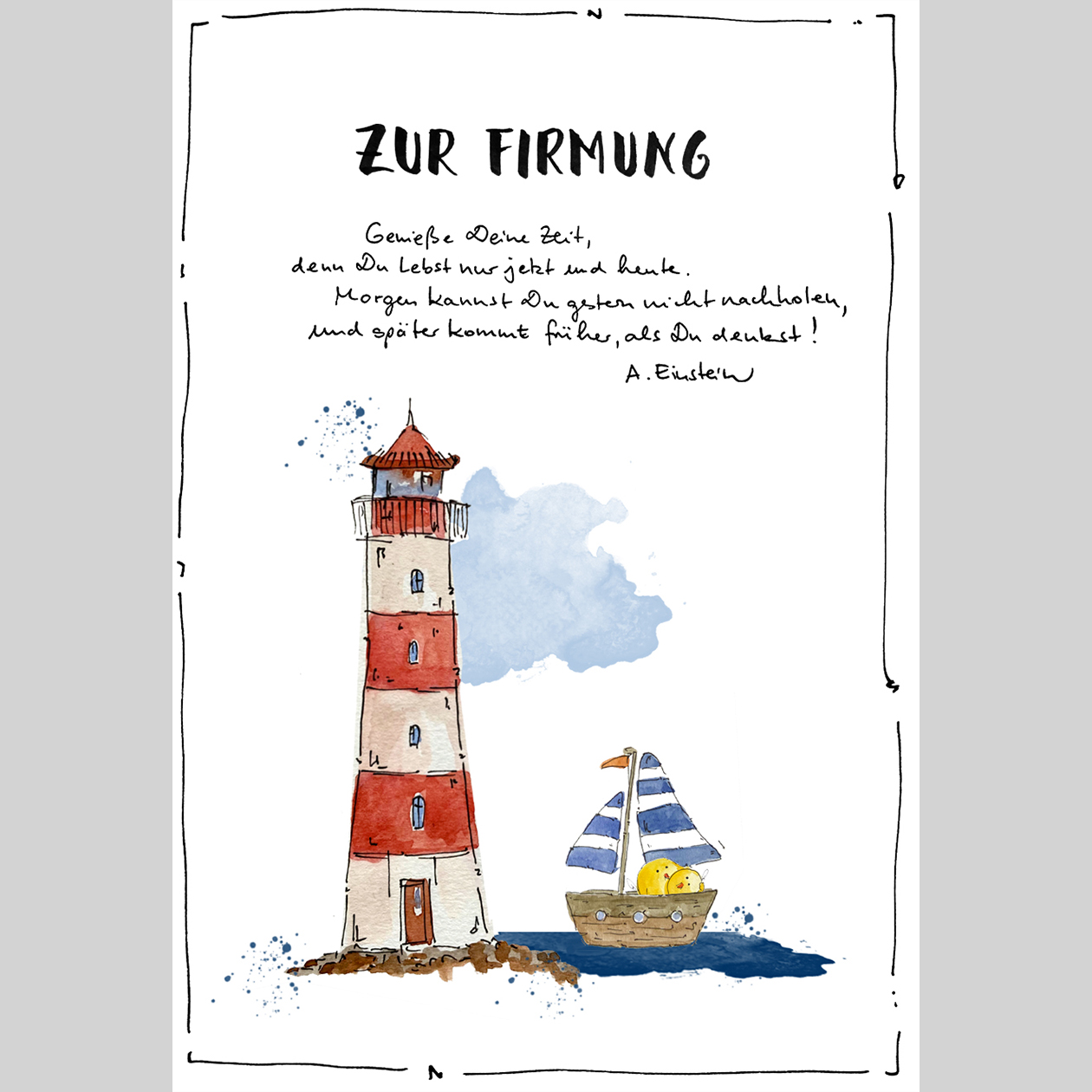 Grußkarte zur Firmung