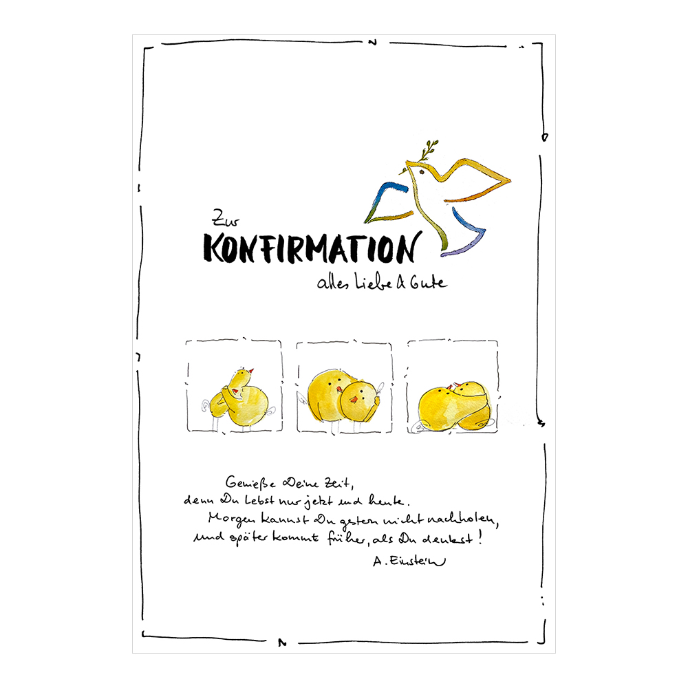 Grußkarte zur Konfirmation