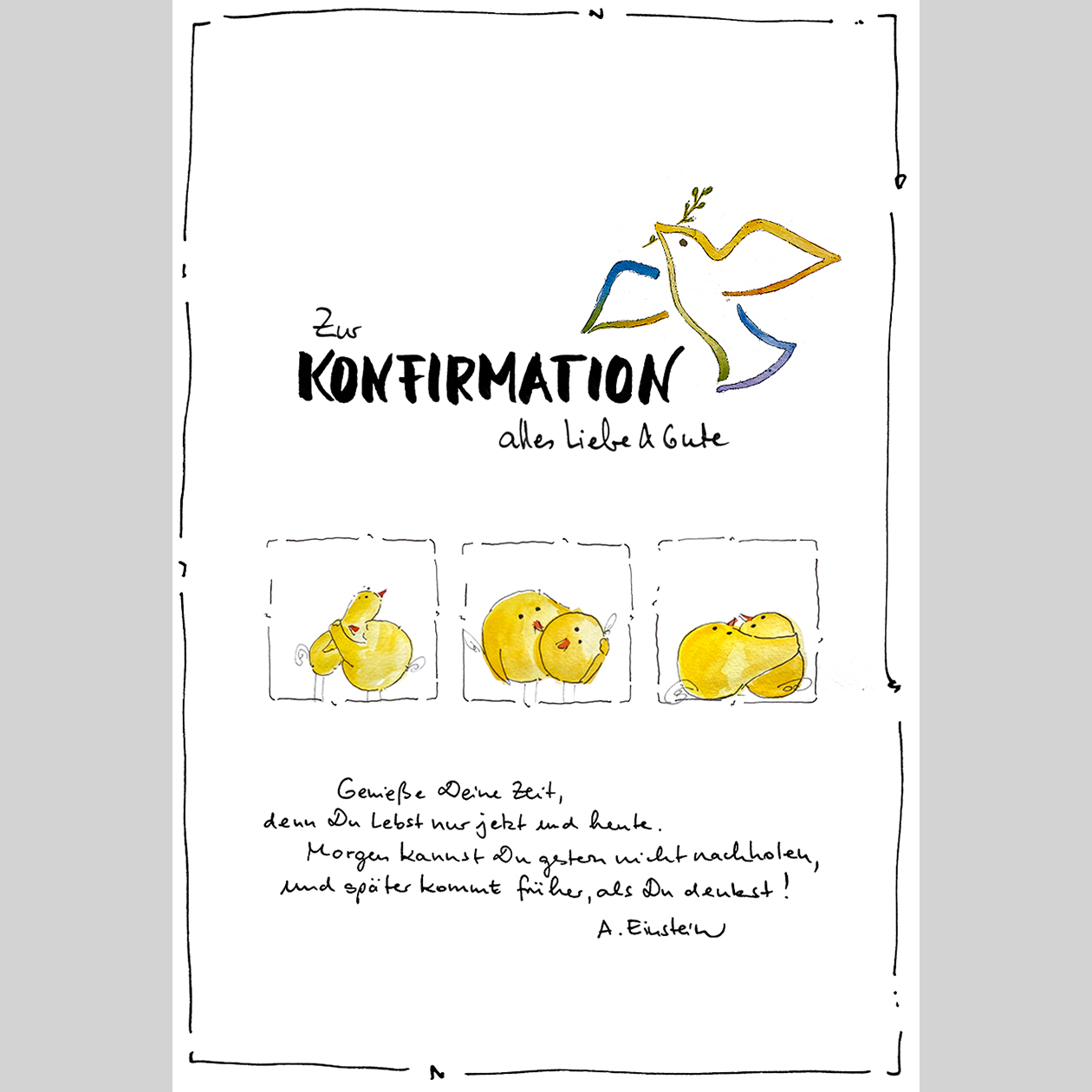 Glückwunschkarte zur Konfirmation